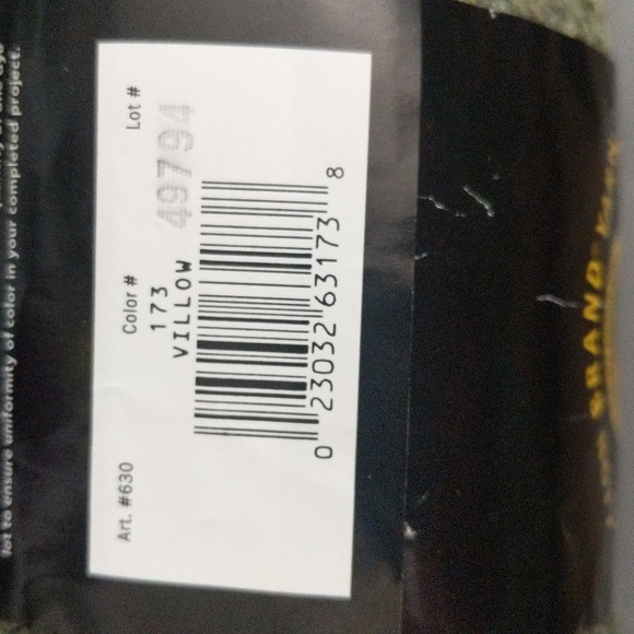 #42.NWT Lion Brand Yarn Wool-Ease Chunky. Color: Army Green (Villow) - Picture 6 of 6